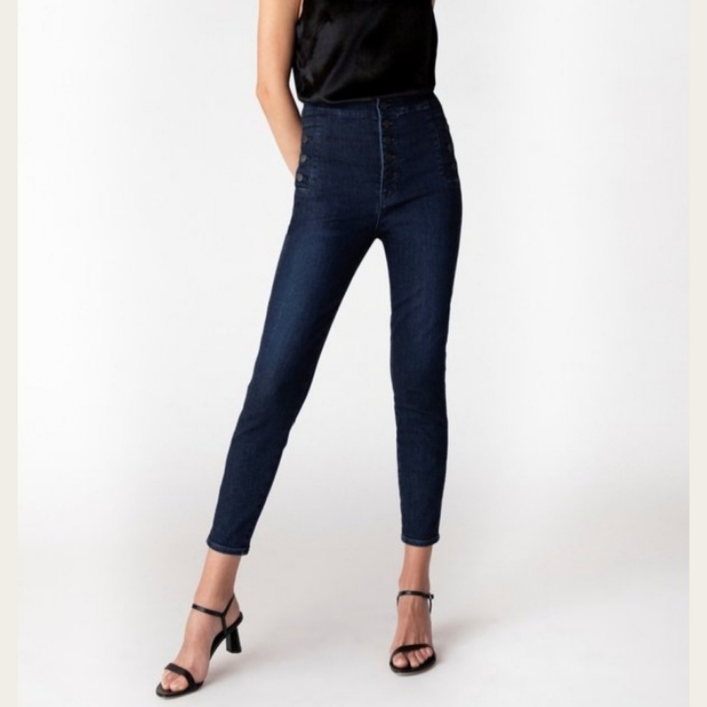 J Brand Natasha Sky High Crop Skinny Jeans